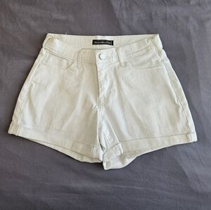 Abercrombie & Fitch White Jean Shorts Classic Summer Style